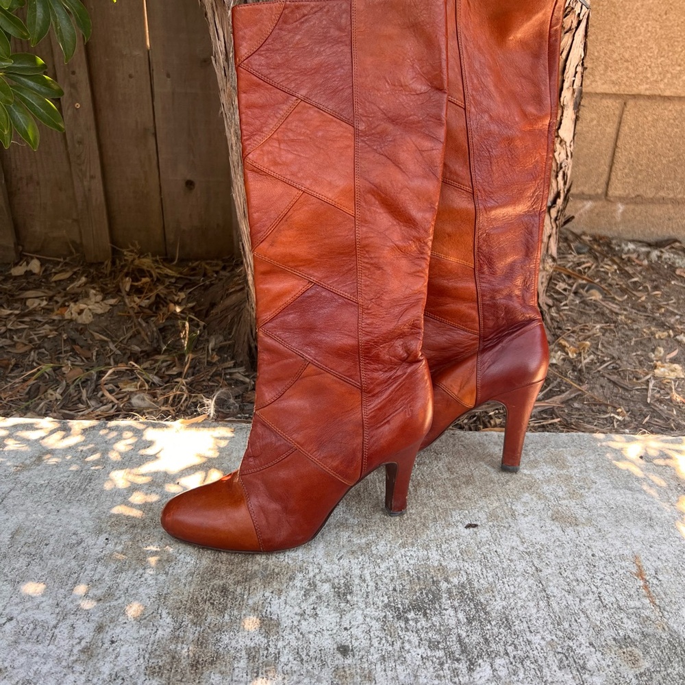 Vintage Frye Tall-High Boots Leather - Picture 3 of 15